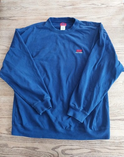 Helly Hansen Crewneck Sweatshirt Pullover Casual Medium Weight Blue Mens Sz XXL