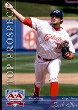 2015 Eastern League Top Prospects Grandstand #12 Zach Eflin Orlando Florida Card