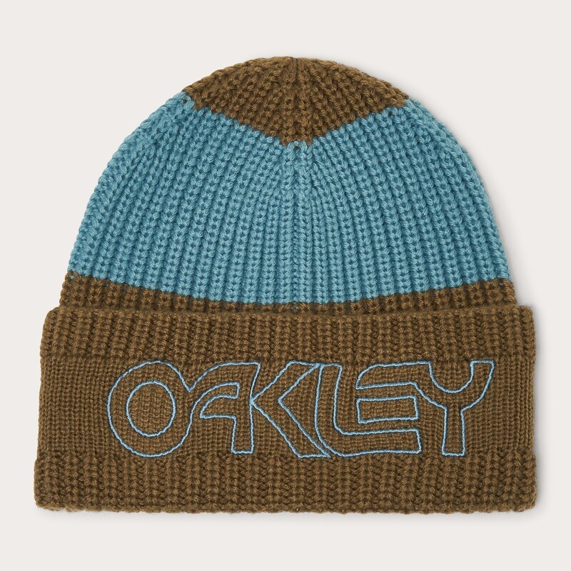 Bonnet Oakley TNP Deep Cuff vert contre le froid aux oreilles