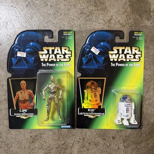 Star Wars Kenner  Power of the Force Lot Of 2 Droids R2-D2 & C-3PO