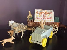 Roy Rogers Fix It Chuck Wagon Nellybelle Jeep 4553 Figures Bullet Dog Horses