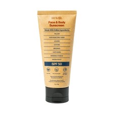 SKY & SOL Mineral Sunscreen SPF 50, Unscented...