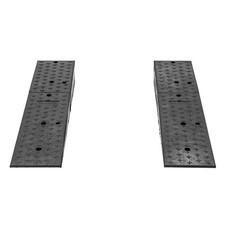 Guardian Rubber Dual Wedge Shipping Container Ramps - 49" x 11"