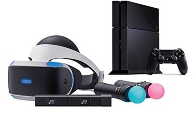 Sony Play Station VR PS4 Console Bundle Camera Move Controllers Video Game