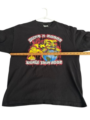 GUNS N ROSES M.S.G. 2002 Tシャツ デッドストック Guns N' Roses Shirt L Chinese Democracy 2002 World Concert Tour
