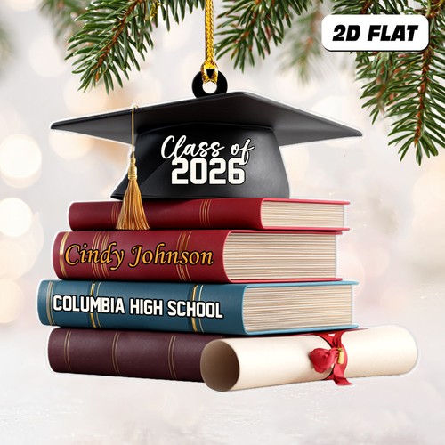 Personalized High School Graduation Ornament Christmas Gift Class Of ...