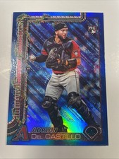 2025 Topps Holiday Adrian Del Castillo #H181 Blue Metallic Glitter RC DBacks