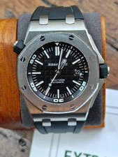 Audemars Piguet Royal Oak Men's Black Watch - 15710ST Archive Papers 2017