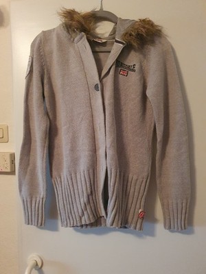 Damen Lonsdale Strickjacke mit Kapuze Gr.L