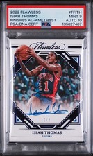 ISIAH THOMAS-2022/23 Flawless AMETHYST 2/3 FINISHES AUTO/AUTOGRAPH PSA/DNA 9 10
