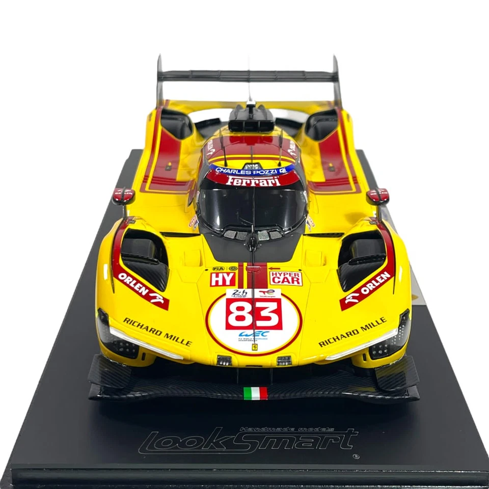 Modellino Auto Looksmart 1/18 Ferrari 499P Kubica-Ye-Hanson #83 Winner Le Man... - Immagine 2 di 4