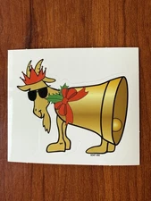 GOAT USA Holiday Bell Goat Sticker. Single Sticker. Brand New.