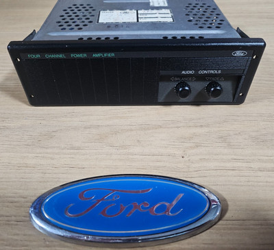 FORD ESCORT MK4 RS TURBO XR3i STERIO VERSTÄRKER 86AB 18T05 KOMPLETT GETESTET SELTEN JETZT