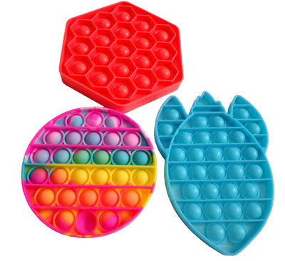 Pop It Fidget Sensory Stress Relief Pop It Kids Sensory Toys Anxiety Lot of 3
