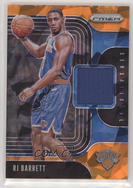 2019-20 Prizm Sensational Swatches Jersey Orange Ice RJ Barrett Rookie RC 9l4