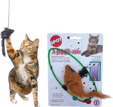 Catnip Filled Mouse Toy For Cats Hanging Door Fun Entertaining Pet Toy 7.5 Inch