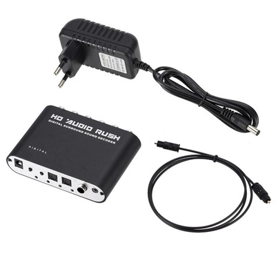 Digital zu Analog 5.1 Kanal Stereo AC3 Audio  Konverter Optischer SPDIF 8937