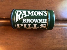 Antique, RAMON'S, BROWNIE PILLS,  Apothecary, Medicine TIN, Early 1900's
