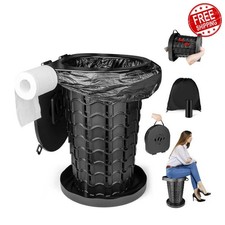 maliven Portable Toilet Adults Extra Large Collapsible Seat