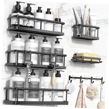 Shower Caddy, 100 Rustproof Shower Shelves for Inside Shower, No XL Black