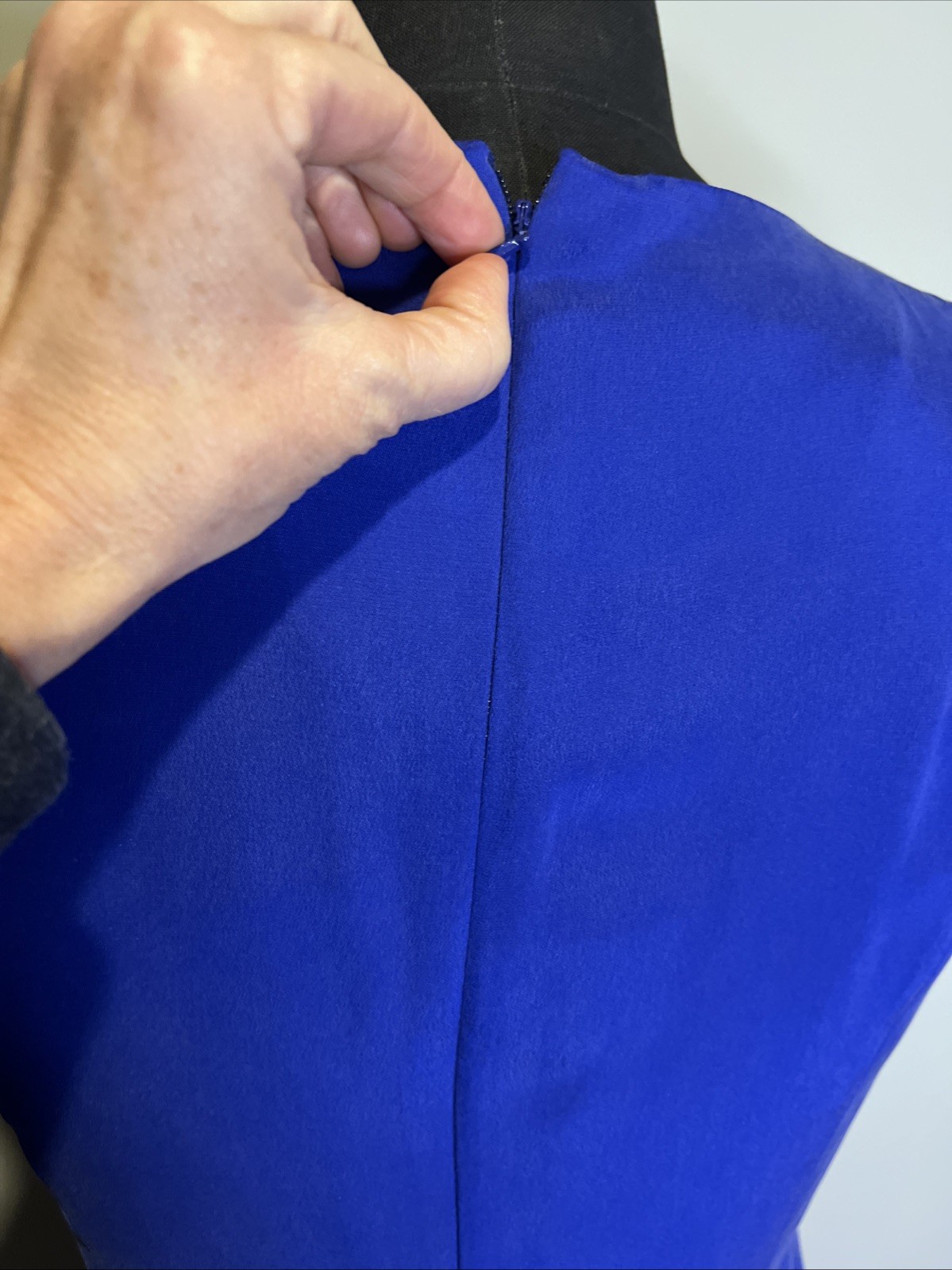 Patrick Colllection Silk Shell Royal Blue Dress A… - image 11