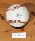 Autographed Baseball game used PEDRO RAMIREZ Chicago Cubs