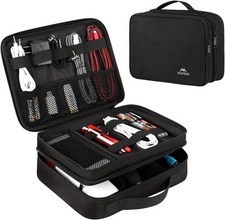 MATEIN Electronics Organizer Travel Case Water Resistant Cable Storage Bag