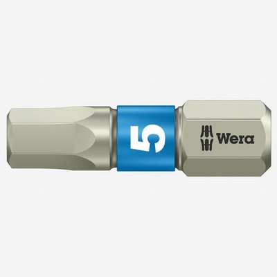 Wera 071075 5 x 25mm Stainless Steel Hex Torsion Insert Bit