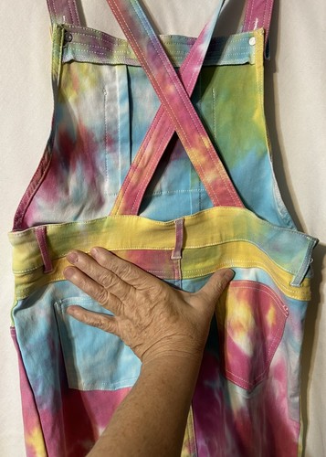 Like an Angel Pastel Tie Dyed Overall Dress Women Girl Size S (D8) - Picture 4 of 5