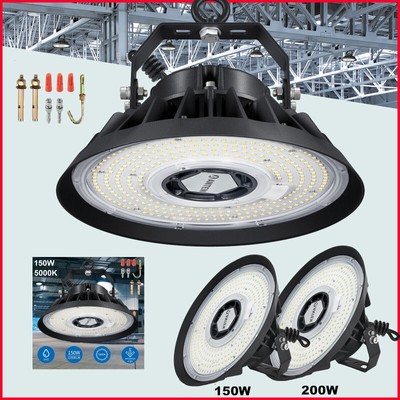 LED Arbeitsleuchte 150W UFO LED Hallenstrahler Hallenbeleuchtung High Bay Hallenleuchte Kaltweiss 150w 25500lm Werkstatt Industrielampe Ip65 S09ck02z