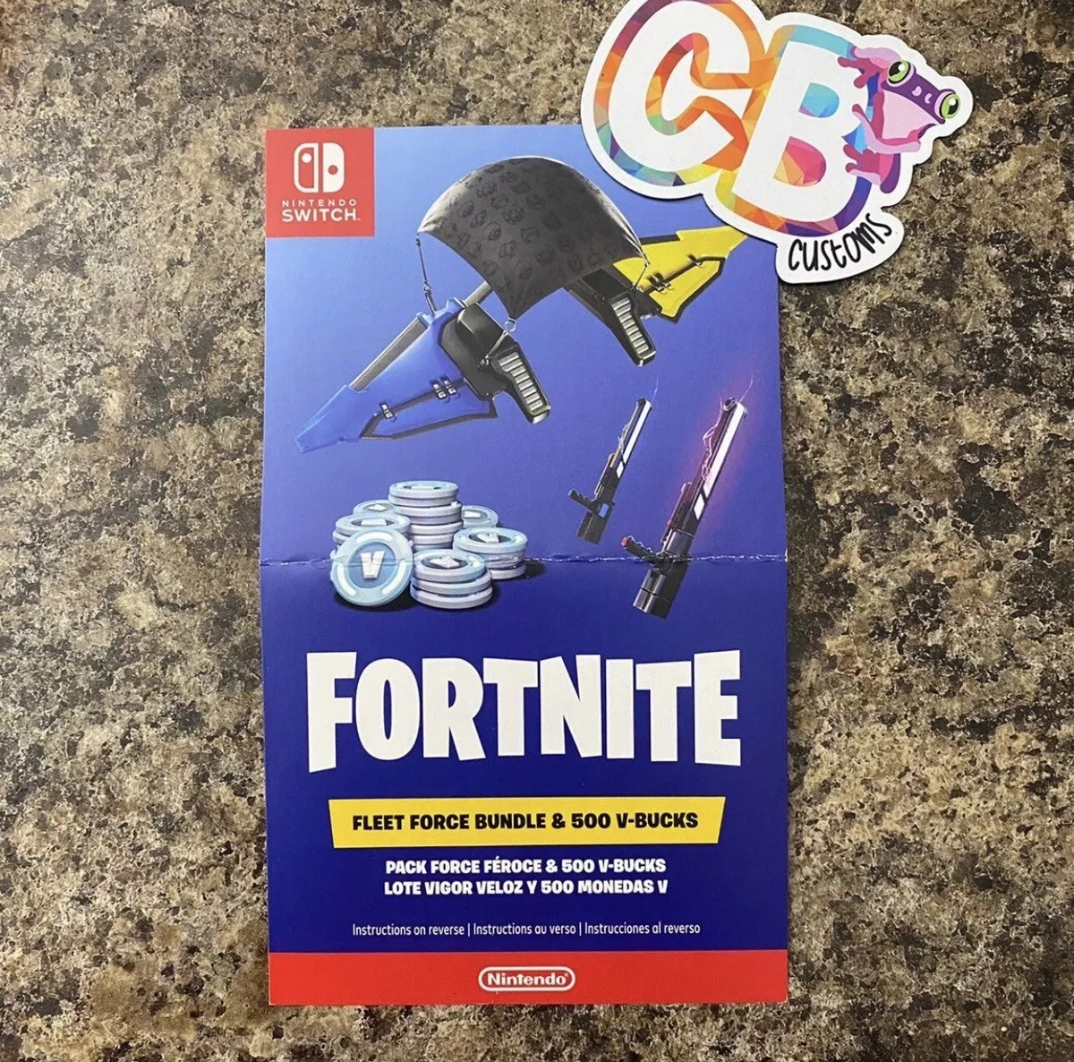 Nintendo Switch - FORTNITE: DEEP FREEZE BUNDLE - NEW Unopened, unused, 2018