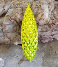 20 Pro Diamond Weedless Spoons Chartreuse Size 1-1/8 oz Troll Cast Jigging!!