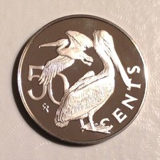 Proof British Virgin Islands 1978 50 Cents~ Only 7,059 Minted cd -