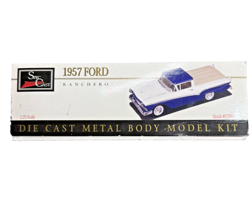 SpecCast 1957 Ford Ranchero Model Kit Livello Abilità 2 n. 57090 scatola aperta auto vintage - Foto 7 di 14