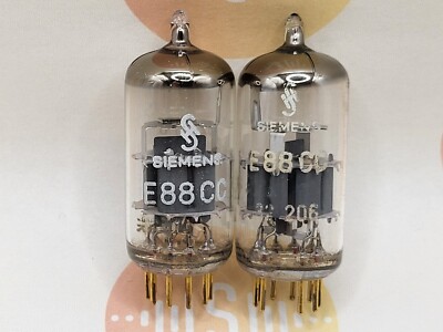 Siemens E88CC Silver Shields 真空管 2個セット Siemens E88CC Silver Shields 真空管 2個セット Siemens E88CC