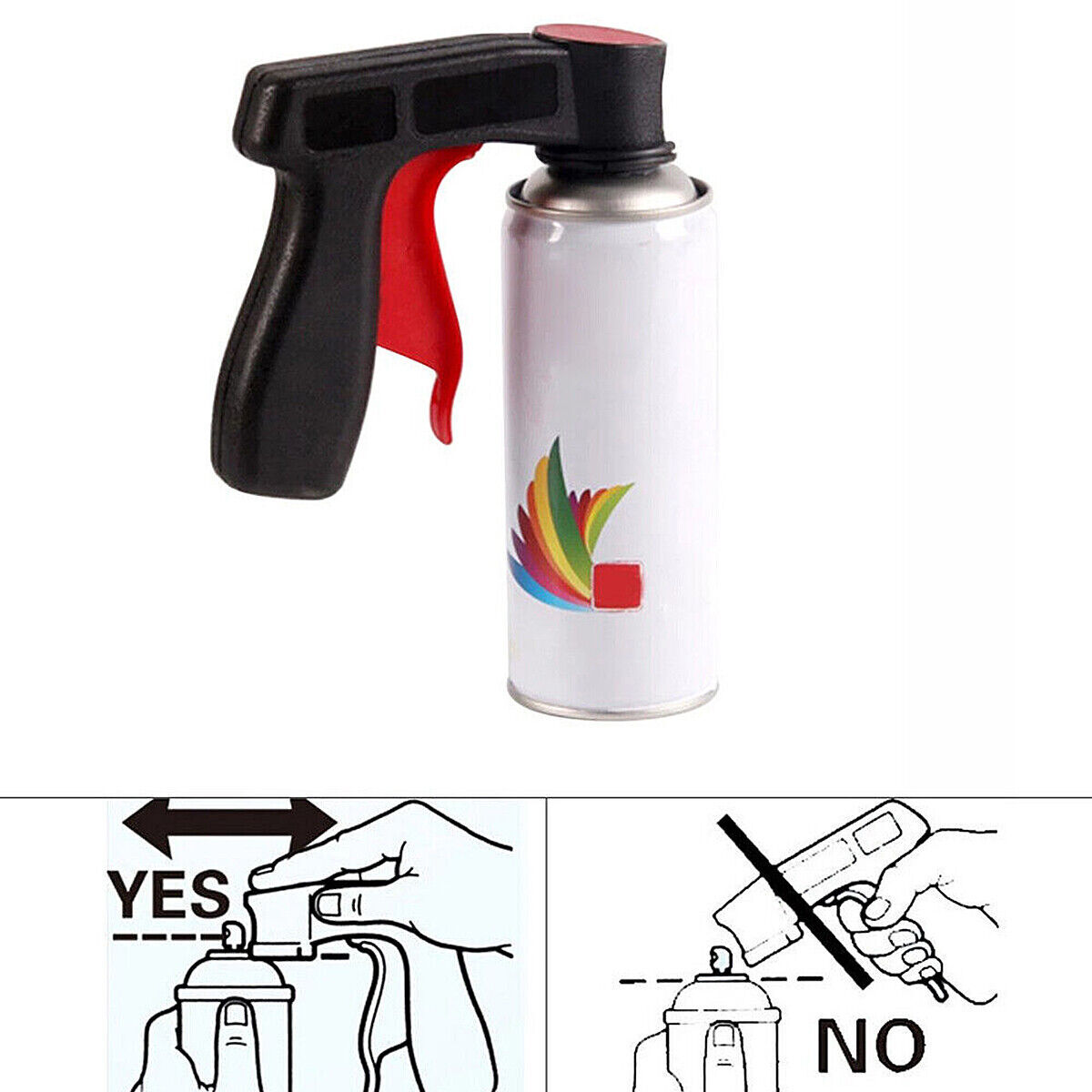 Universal Spray Can Gun Pistol Grip Aerosol Repair Paint Bottle Trigger
