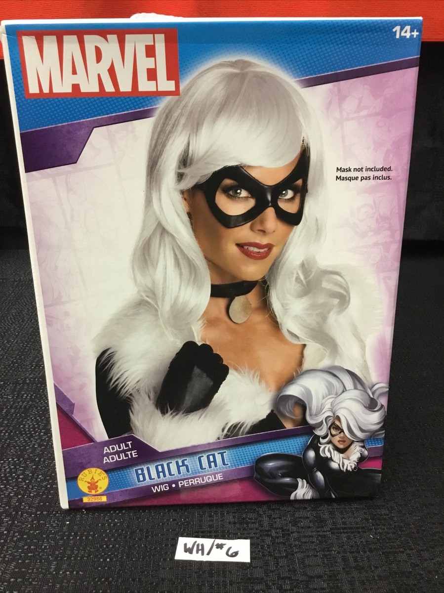 専用3 Black Cat Wig Marvel Superhero Dress Up Halloween Adult Costume