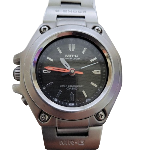 CASIO G-SHOCK MR-G MRG-120 MR.G 120-T Black Dial SS Quartz CASIO G-SHOCK MR-G MRG-120 MR.G 120-T Black Dial SS Quartz
