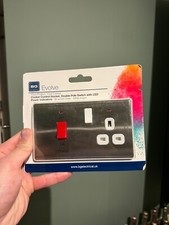 Image of BG Electrical Evolve Cooker Control Socket, Double Pole Switch with LED Power In