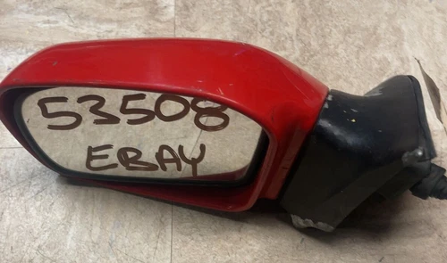 1991 - 1995 HYUNDAI SCOUPE LEFT DRIVER  SIDE VIEW MIRROR LEVER *RED* OEM