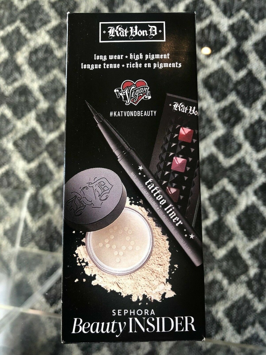 KAT VON D SETTING POWDER TATTOO LINER LIPSTICK SAMPLES