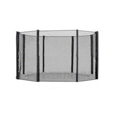 NNEDPE 14ft Replacement Round Outdoor Trampoline Safety Net Enclosure 8 pole