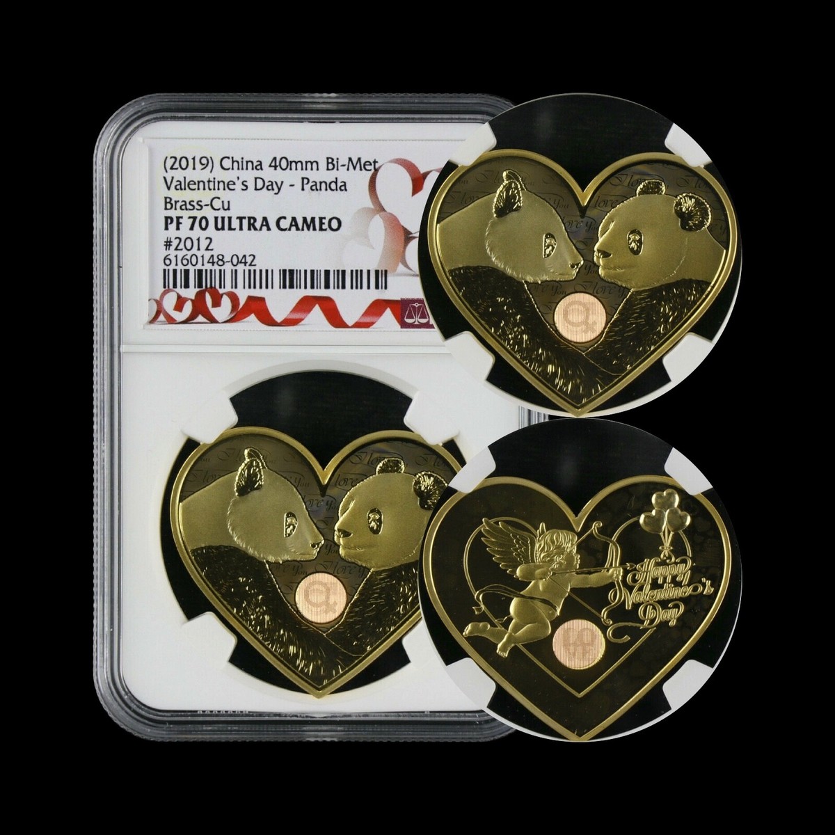 2019年中国 パンダ メダル NGC PF70 UCハートラベル金貨仕様 純銀 中国