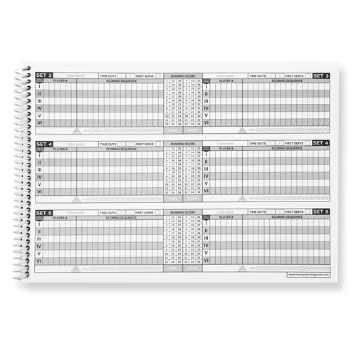 Murray Sporting Goods Volleyball Scorebook - Thumbnail 5