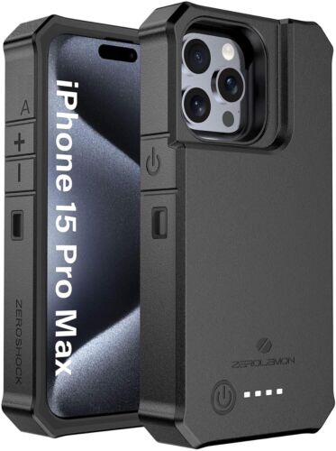 Battery Case for iPhone 15 Pro Max, 10000mAh 18W Fast Charging, Wirele