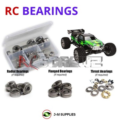 RCScrewZ Metal Shielded Bearings los052b for Losi Ten-T Truggy (LOSB0126) | KIT