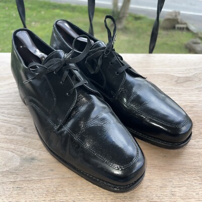 Florsheim Black Leather Lace-Up Derby Shoes with Neon Insoles Florsheim Mens Dress Shoes Lace Up Derby Black Leather Size  main image 2