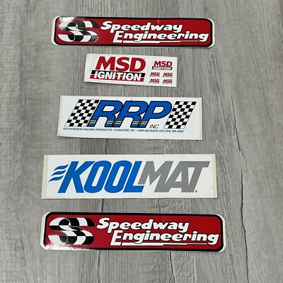 Lot Racing Decals Bumper Stickers Koolmat RRP Racing MSD Ignition ...