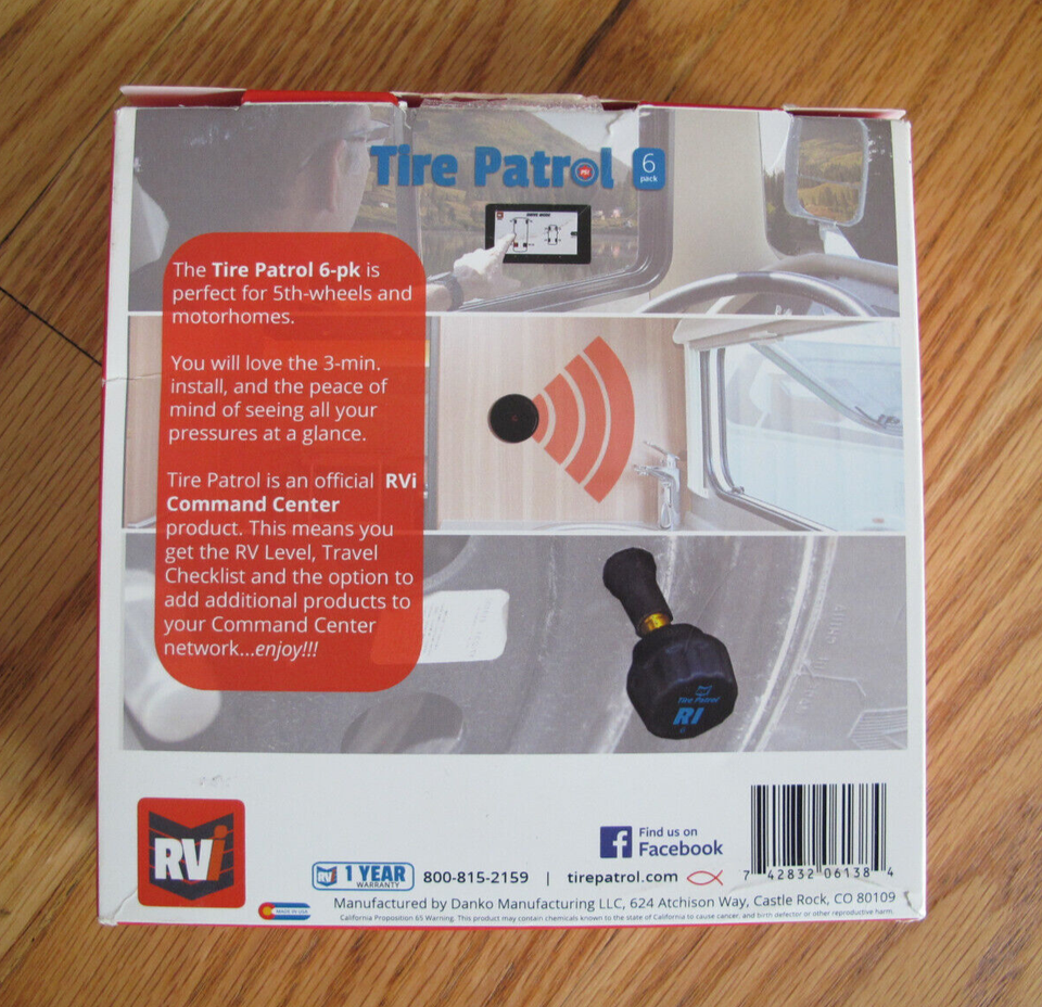 RVi Tire Patrol Tire Pressure Sensor 6pk for Motorhome eBay