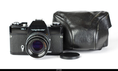 Voigtlander VSL1 Black Paint SLR TM42 M42 Camera w/ Color Ultron 50mm f1.8 Lens